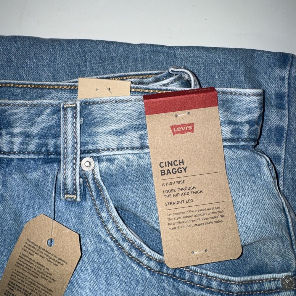 Levi's Light Blue Cinch Baggy - Picture 2 of 4